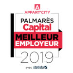 Appartcity au palmarès 2019 des meilleurs employeurs de France du magazine Capital