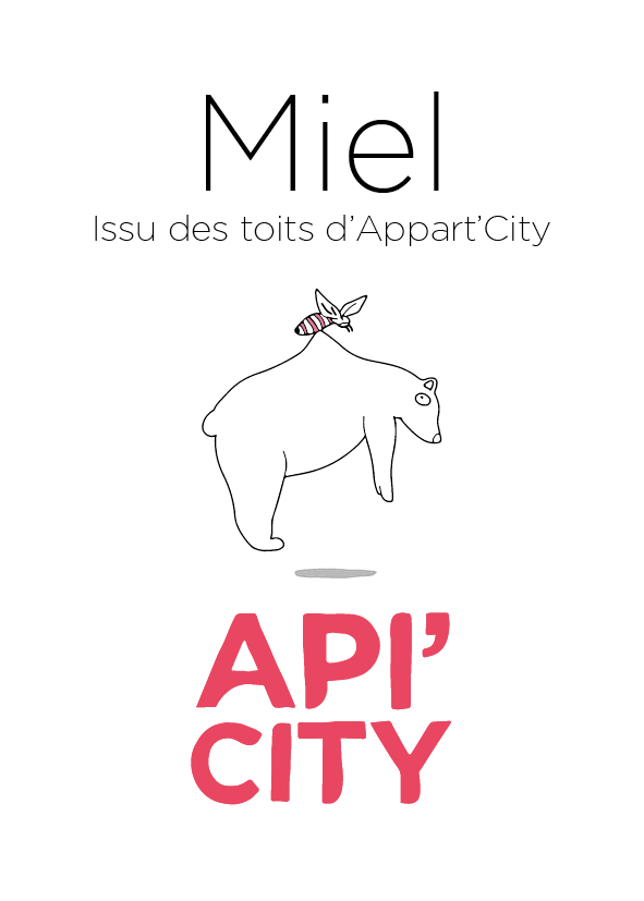 Logo miel Api'City par Appart'City